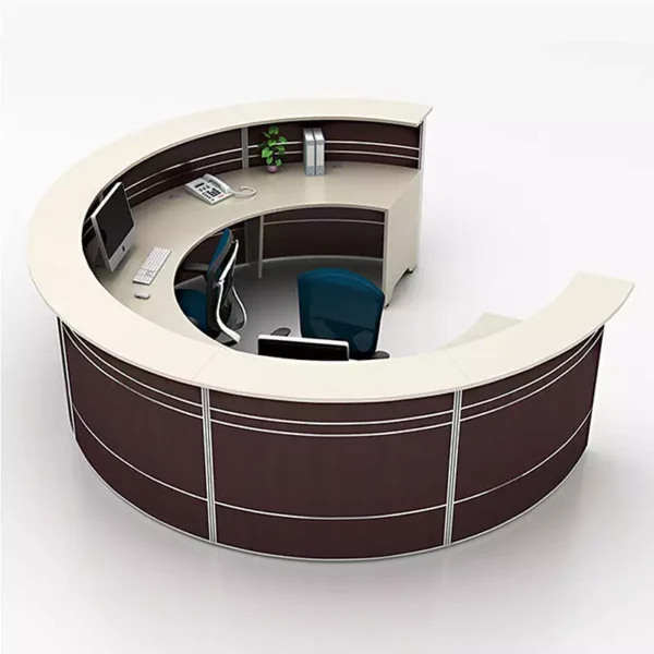 Customized Curved Reception Desk - Xinda Clover