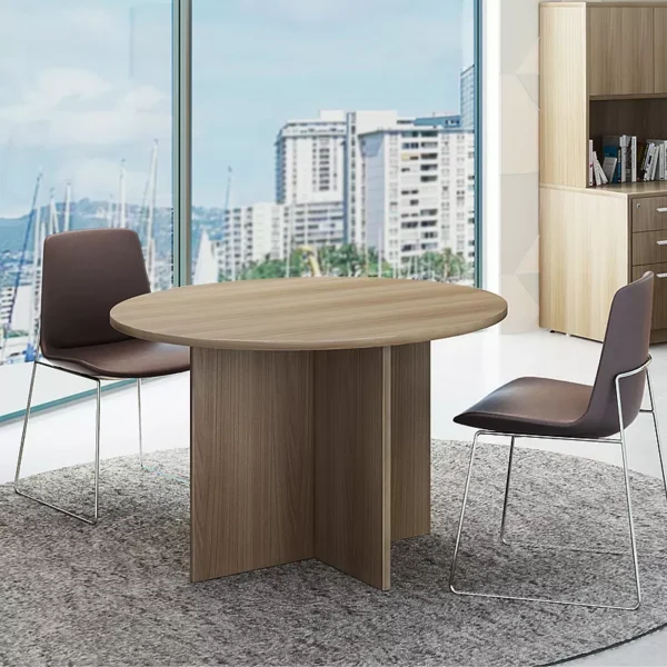 Wooden Round Coffee Table - Xinda Clover