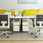 Buy commercial office furniture 4 person modern office desk factory
