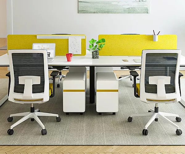 Buy commercial office furniture 4 person modern office desk factory