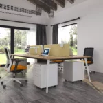Buy melamine office tables modern MDF MFC desk workstations