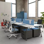 Quality staff office table 6-seater workstation modular furniture suppliers