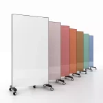 Erasable Glass Partition Mobile Magnetic Writing White Board
