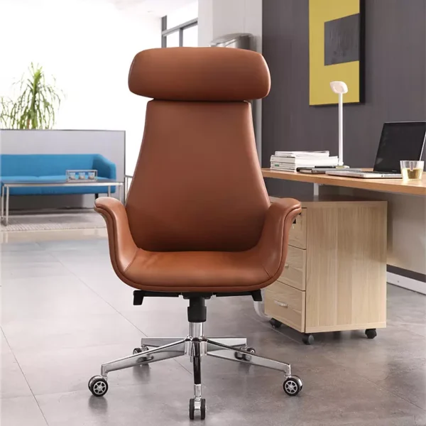 Hot Sale High Back Swivel Ergonomic Chair Leather Executive Chair In Bulk From Office Chair Supplier