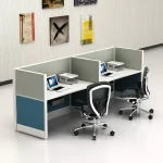 Manufacturing 2 Person Table Partition Modern Office Work Stations Wholesale From Factory