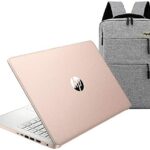 2021 HP 14 inch TouchScreen HD Laptop, Intel Celeron N4020, 4GB DDR4, 64GB eMMC, 1 Year Microsoft 365 Personal, Webcam, HDMI, Windows 10 S /Legendary Accessories (Google Classroom or Zoom) (Rose Pink)