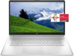 2022 Newest HP 17.3 HD+ Laptop for Strudents and Business, AMD Athlon Gold 3150U(Up to 3.3GHz), 8GB RAM, 256GB NVMe SSD + 1TB HDD, Webcam, WiFi 5, HDMI, Type-A&C, Win 10 Home, Ghost Manta Accessories