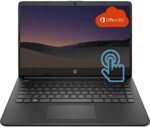 2022 Newest HP Premium 14-inch HD Touchscreen Laptop, Intel Dual-Core Processor Up to 2.8GHz, 16GB RAM, 64GB eMMC Storage, Webcam, Bluetooth, HDMI, Wi-Fi, Black, Windows 10 with 1 Year Microsoft 365