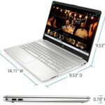 HP 15-inch Touchscreen Laptop, AMD Athlon Gold 3150U, 4 GB RAM, 128 GB SSD, Windows 10 Home in S Mode (15-ef1010nr, Natural Silver) - Image 4