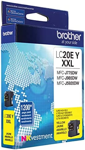 Brother LC20EY Super High Yield Yellow Ink Cartridge