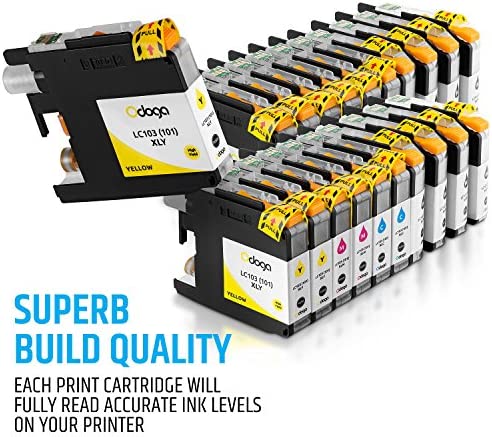 LC103 LC101XL Ink cartridges Compatible for Brother LC103XL LC101 Work with Brother  MFC-J870DW MFC-J6920DW MFC-J6520DW MFC-J450DW MFC-J470DW (2 Black, 1 Cyan,  1 Magenta, 1 Yellow, 5 Pack) - Yahoo Shopping
