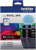 Brother Genuine LC401XL 2PK High Yield 2-Pack Black Ink Cartridges