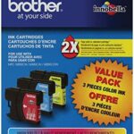 Brother LC65HYCL High-Yield 3-Pack -Ink Cartridge, 900 Page-Yield, Cyan Magenta Yellow