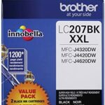 Brother Printer LC2072PKS Multi Pack Ink Cartridge, Black - Pack of 2