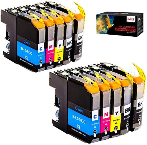 Compatible Brother LC103 Ink Cartridges, LC103XL LC101 Ink Cartridges for Brother Printer MFC-J870DW MFC-J6920DW MFC-J6520DW MFC-J450DW MFC-J470DW (4 Black, 2 Cyan, 2 Magenta, 2 Yellow)