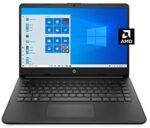 HP 14 Laptop, AMD 3020e, 4 GB RAM, 64 GB eMMC Storage, 14-inch HD Display, Windows 10 Home in S Mode, Long Battery Life, Microsoft 365, (14-fq0020nr, 2020)