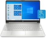 HP 15-inch Touchscreen Laptop, AMD Athlon Gold 3150U, 4 GB RAM, 128 GB SSD, Windows 10 Home in S Mode (15-ef1010nr, Natural Silver)
