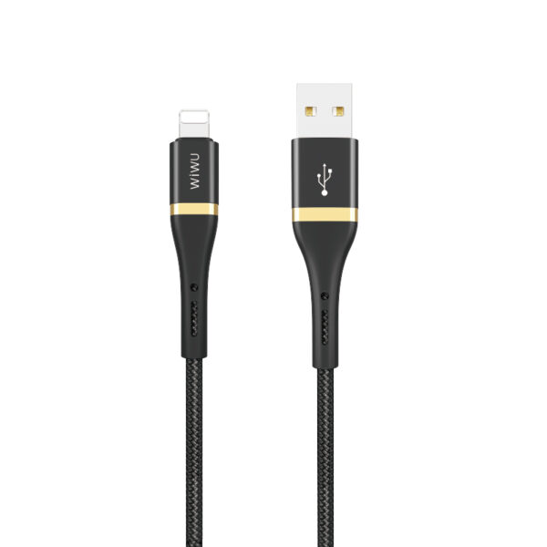 WiWU ED-100Nylon Super Strong Durable 118 Cord Core Fast Charge Cable Multiple Length USB-C Charging