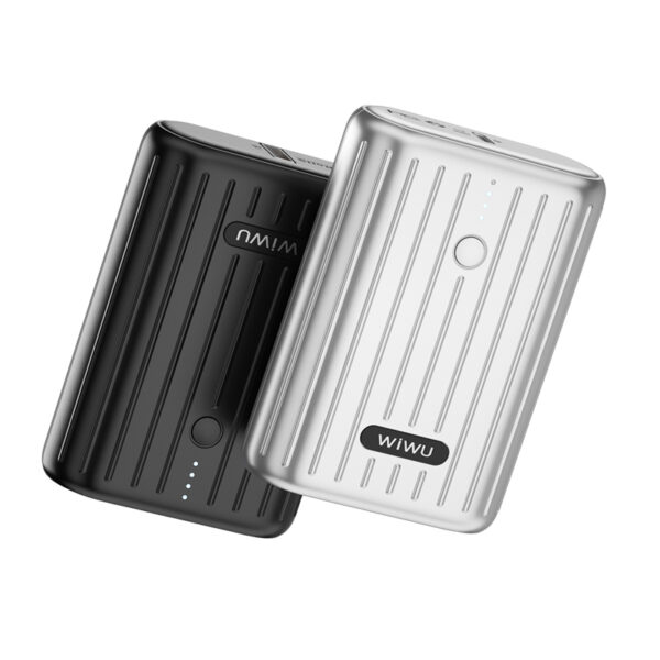 WiWU JC-08 Super Mini Portable Power Bank 10000mAh with Type C USB 3.0 Quick Charger Slim Power Source