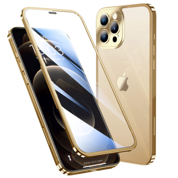 WiWU Titanium 2 in 1 Anti-explosion Alloy Waterproof Full Protective Screen Protector Cell Phone Cover for Iphone 13 Series