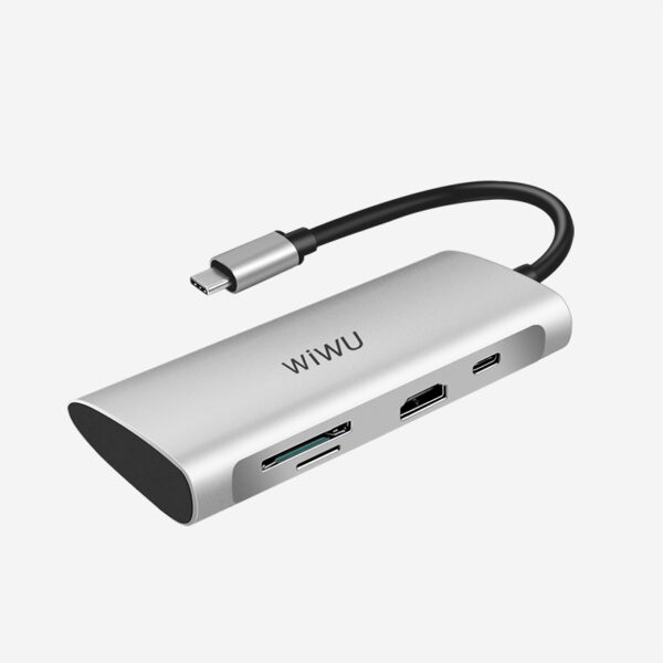 WiWU Alpha 731HP 7-in-1 Multiport USB C Hub Laptop Adapter Type C Docking