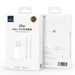 WiWU PD 20W Fast Charger Power Adapter Set with Cable for iPhone Cell Phone Wall Chargers