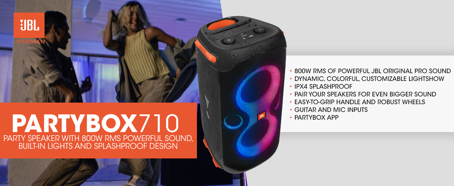 JBL Partybox 710 Party Speaker, With 800W RMS Powerful Sound, Built In  Lights, JBLPARTYBOX710EU