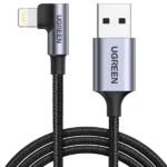 Ugreen MFi Certification Right Angel Lightning to USB A Cable