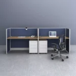 Quality double desk office & two-person partition modern desk office