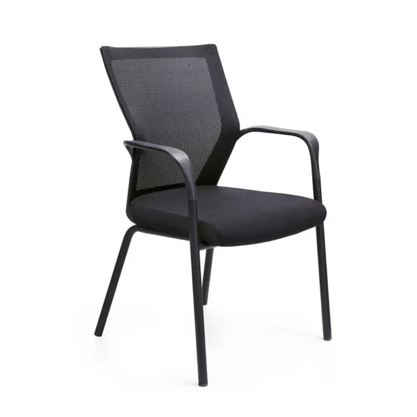 4 Legs Waiting Room Armless Mesh Guest Chair