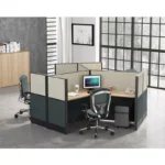 Supply 3 ways partitions connection 120 degree office workstation from manufacturer