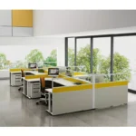 Quality commercial partition 8 seater modular office cubicle workstation furniture in bulk.