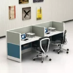Manufacturing 2 Person Table Partition Modern Office Work Stations Wholesale From Factory
