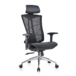 2023 High back Office Chairs with head rest and metal chrome