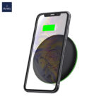 WiWU M4 Black ABS Type C 15W Support iOS Android Mobile Phone Wireless Charging Charger