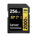 Lexar® Professional 2000x SDHC™/SDXC™ UHS-II Card GOLD Series