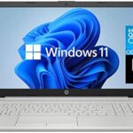 2022 Newest HP 15.6" HD Laptop Computer, Intel Celeron Quad-Core N4120(up to 2.6GHz), 8GB DDR4 RAM, 128GB SSD, HDMI, Bluetooth, Webcam, USB-C, RJ45 Ethernet, Windows 11S, Silver, JVQ Mousepad