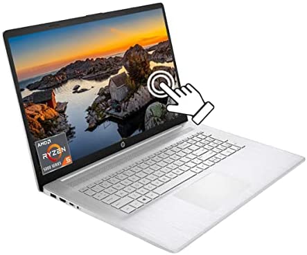 2022 Newest HP 17.3" HD+ Touchscreen Laptop Business Computer, AMD Ryzen 5 5500U Hexa-Core (up to 4.0GHz), 16GB RAM, 128GB SSD + 1TB HDD, HDMI, Bluetooth 5, Webcam, Windows 11 w/ 3in1 Accessories