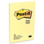 3M-659 POST-IT® NOTES YELLOW, 4" X 6", 100 SHEET