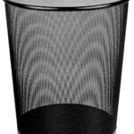 Deli 9188 Waste Basket Metal Mesh, Black