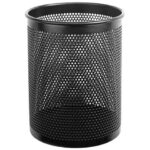 DELI PEN STAND METAL MESH HEAVY DUTY ROUND  909
