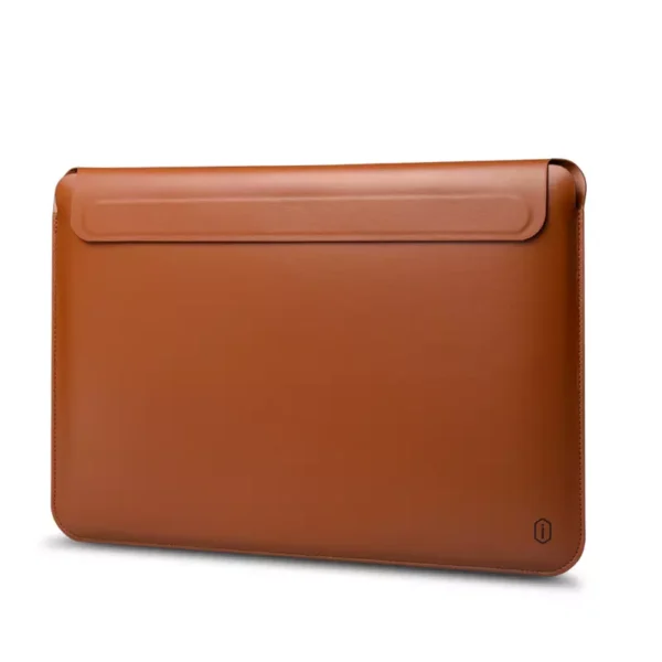 WIWU Men Women Ultra Slim Laptop Case Eco-friendly PU leather Laptop Sleeve Bag for Macbook Notebook 13 16 inch Carrying Bag Cover Zipper Free