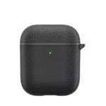 WiWU Calfskin Genuine Leather Case Portable Carry TPU+Calfskin 360 Degree Full Protection for Airpods