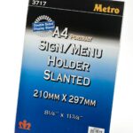 Metro [3717] A4 Sign/Menu Holder Slanted