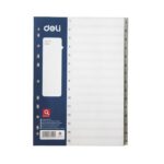 Deli-E38156- 1-15 Pp Index(Grey)(Bag)