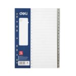 Deli-E38157- A-Z Pp Index(Grey)(Bag)