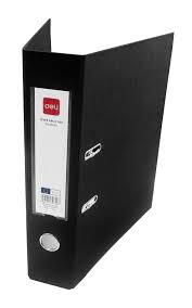 DELI-LEVER ARCH FILE FULL COATED-FC 3" -BLACK- E39656-