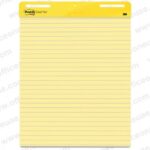 3M [561] Self-Stick Easel Pads, 25 x 30 inches, line Ruled, 30/pad, Yellow