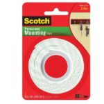 3M Scotch 114 Heavy Duty Double Sided Mounting Roll, 1" X 50"