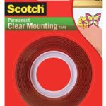 3M 4010 Scotch? Heavy Duty Clear Mounting Tape 1" x 60"